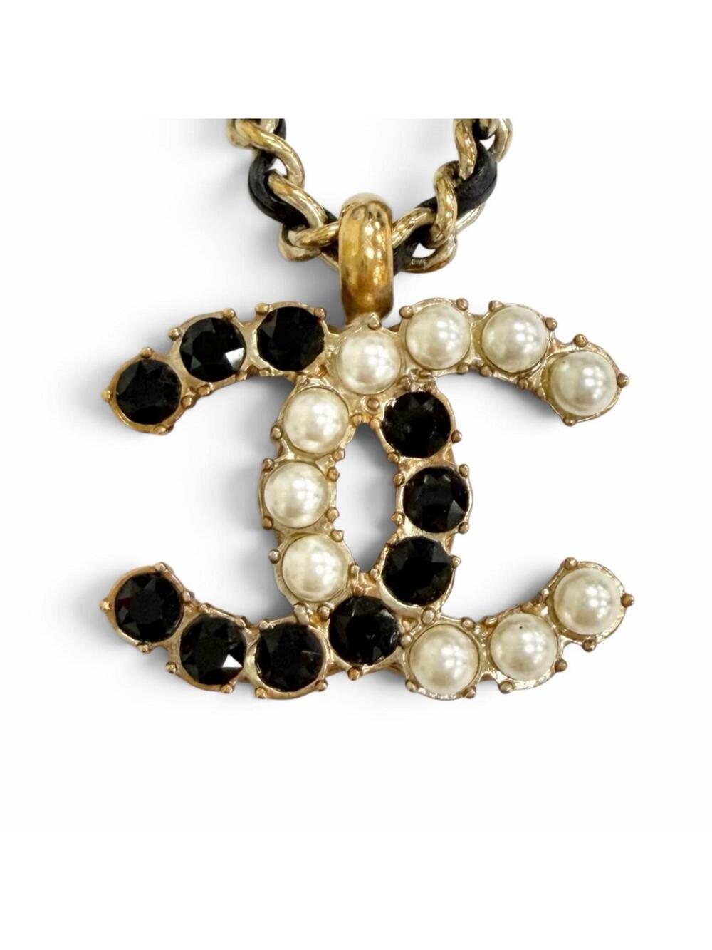Chanel Cc Logo Chain Pendant Necklace #371305C13B